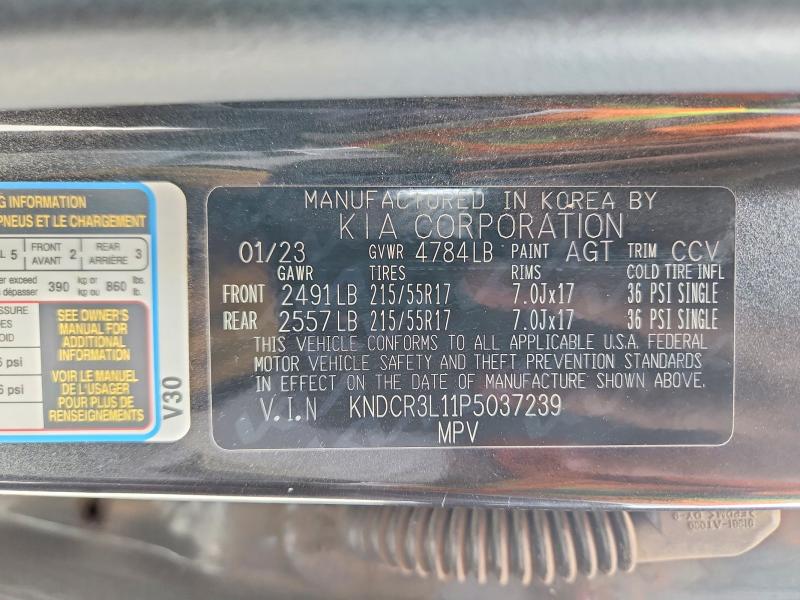 Photo 14 from auction – 2023 KIA NIRO with VIN KNDCR3L11P5037239