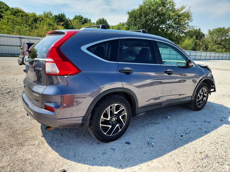 Photo 3 from auction – 2016 HONDA CR-V with VIN 5J6RM4H41GL084598