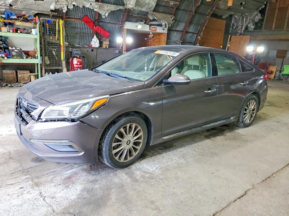 HYUNDAI SONATA 2015 with VIN 5NPE34AF1FH052627 - Photo from auction