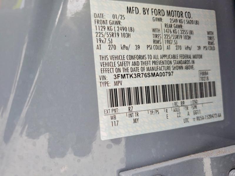 Photo 14 from auction – 2025 FORD MUSTANG MACH-E with VIN 3FMTK3R76SMA00797