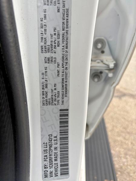 Photo 10 from auction – 2023 RAM 1500 with VIN 1C6SRFRT2PN574313