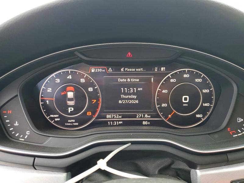 Photo 9 from auction – 2018 AUDI A4 with VIN WAUENAF47JA019158