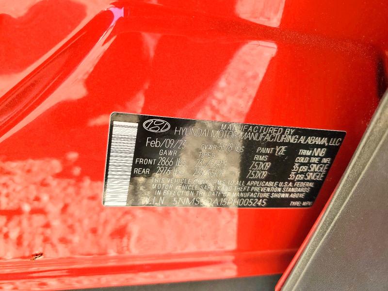 Photo 14 from auction – 2023 HYUNDAI SANTA FE with VIN 5NMS5DA15PH005245
