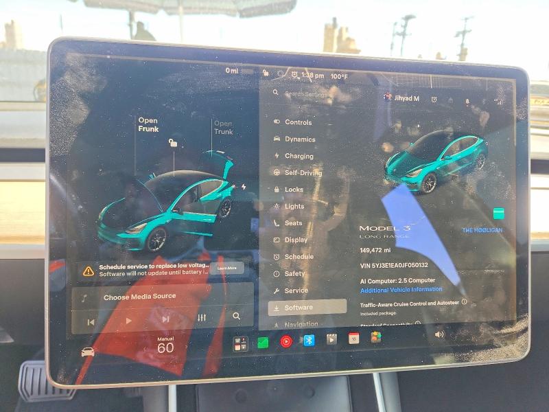 Photo 9 from auction – 2018 TESLA MODEL 3 with VIN 5YJ3E1EA0JF050132