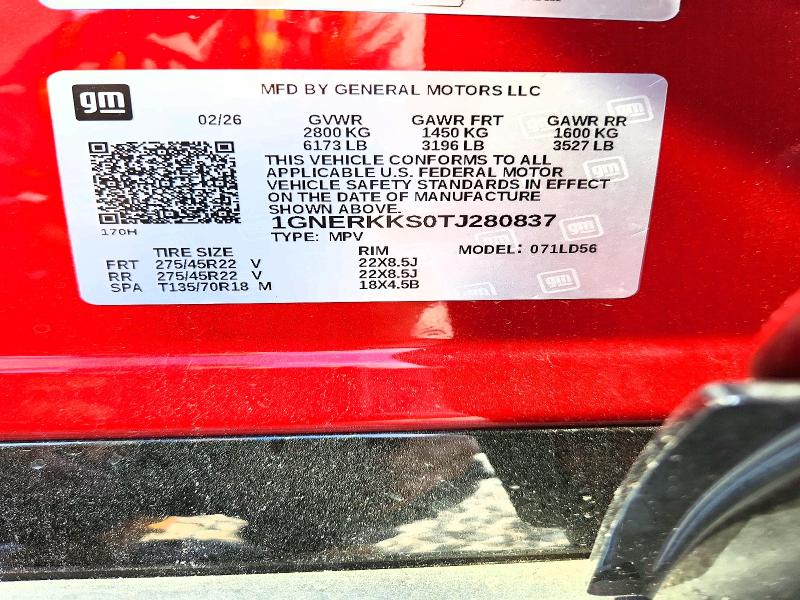 Photo 14 from auction – 2026 CHEVROLET TRAVERSE with VIN 1GNERKKS0TJ280837