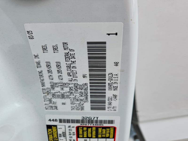 Photo 14 from auction – 2025 TOYOTA SEQUOIA with VIN 7SVAAABA8SX062386