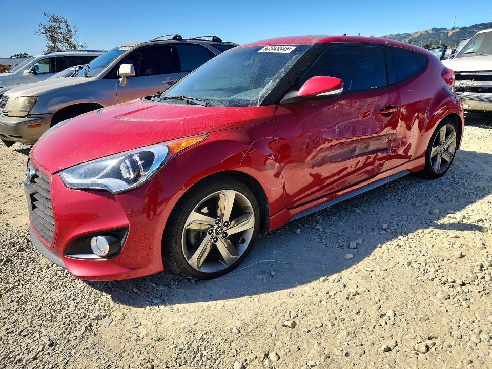 HYUNDAI VELOSTER 2013 with VIN KMHTC6AE6DU114712 - Photo from auction