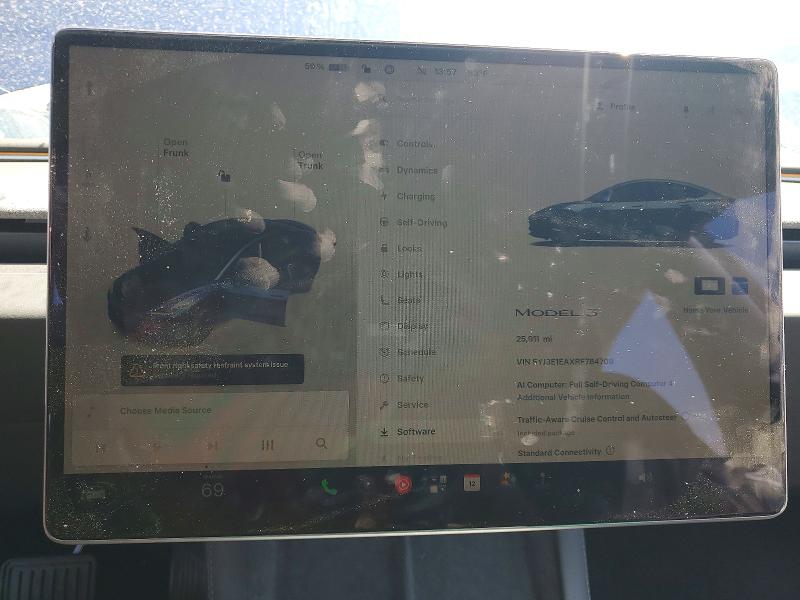 Photo 9 from auction – 2024 TESLA MODEL 3 with VIN 5YJ3E1EAXRF784708