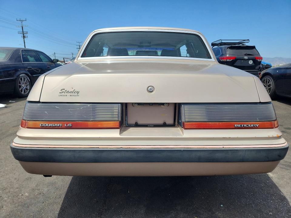 Photo 6 from auction – 1986 MERCURY COUGAR with VIN 1MEBP92F3GH728237
