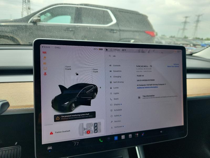 Photo 9 from auction – 2018 TESLA MODEL 3 with VIN 5YJ3E1EBXJF076908