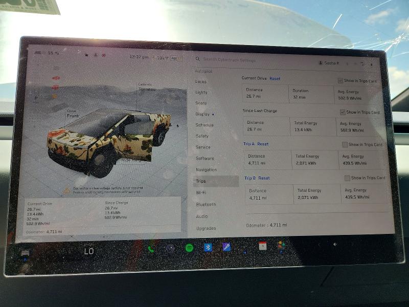 Photo 9 from auction – 2025 TESLA CYBERTRUCK with VIN 7G2CEHED6SA076023