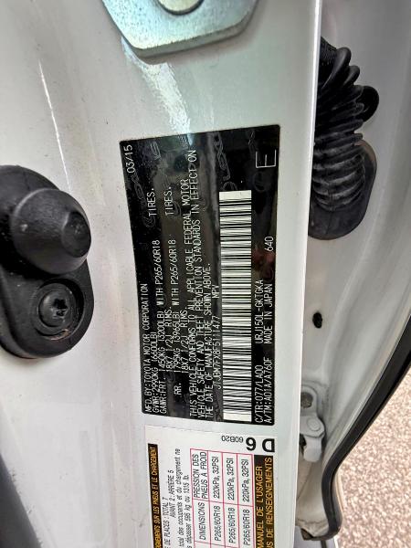 Photo 10 from auction – 2015 LEXUS GX with VIN JTJBM7FX8F5111477