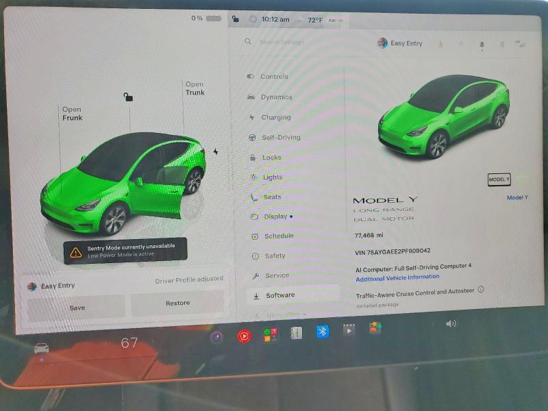 Photo 9 from auction – 2023 TESLA MODEL Y with VIN 7SAYGAEE2PF909042