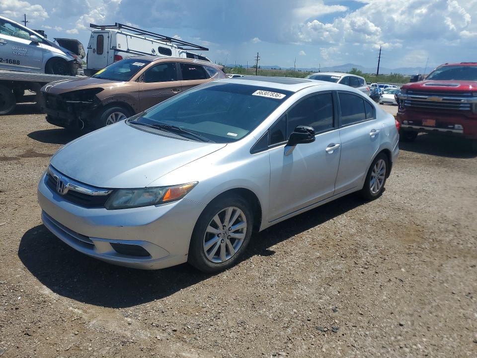 HONDA CIVIC 2012 with VIN 2HGFB2F80CH585791 - Photo from auction