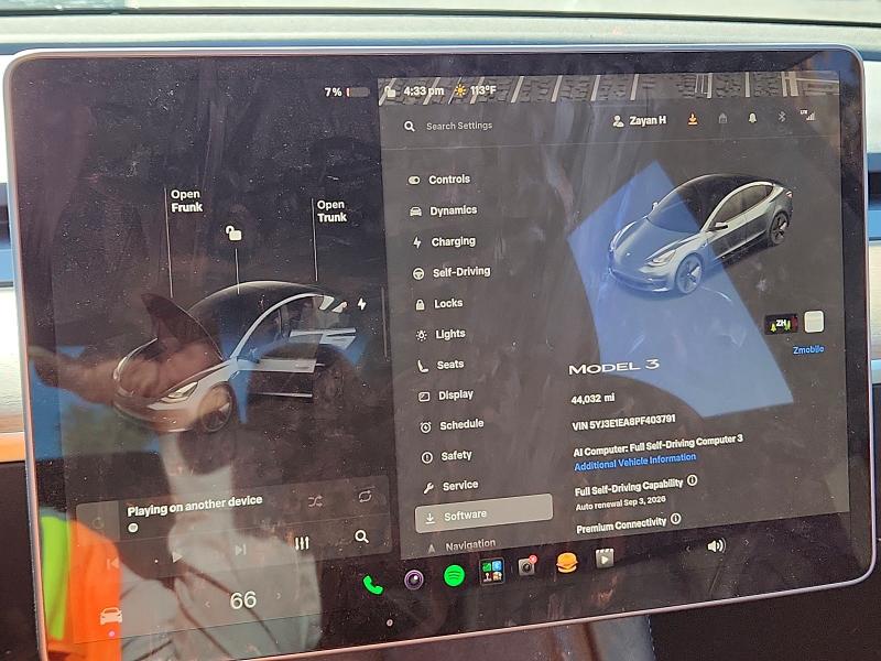 Zdjęcie 9 z aukcji – 2023 TESLA MODEL 3 z VIN 5YJ3E1EA8PF403791
