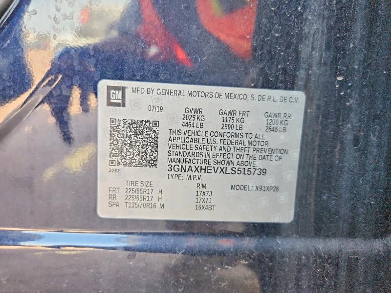 Photo 14 from auction – 2020 CHEVROLET EQUINOX with VIN 3GNAXHEVXLS515739