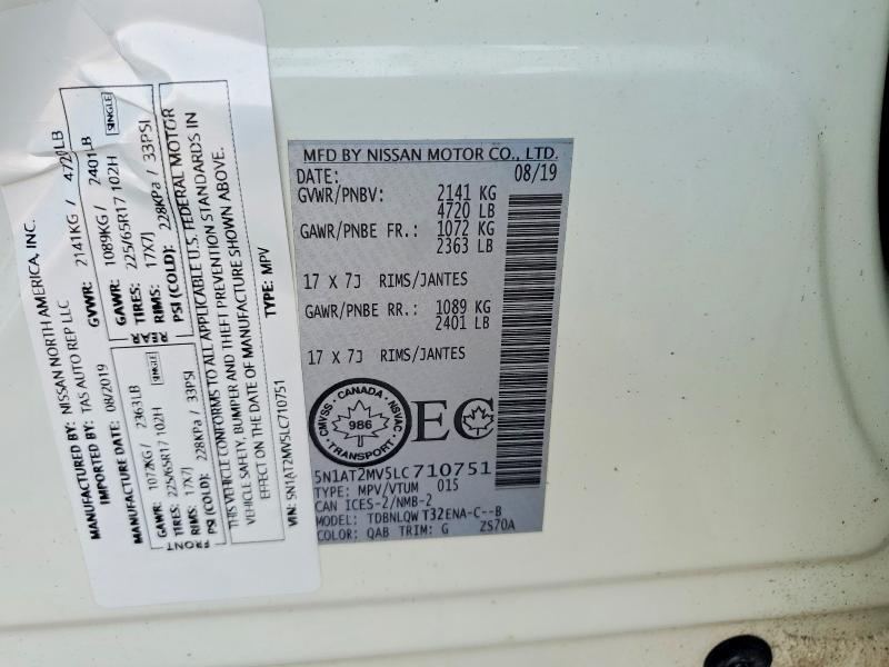 Photo 14 from auction – 2020 NISSAN ROGUE with VIN 5N1AT2MV5LC710751