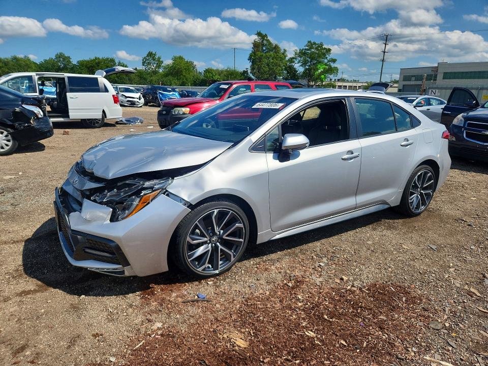 TOYOTA COROLLA 2022 with VIN JTDT4MCE5NJ091283 - Photo from auction