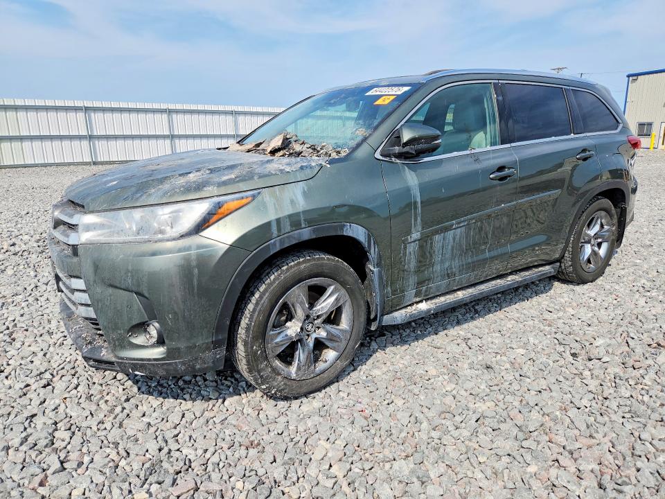 TOYOTA HIGHLANDER 2019 with VIN 5TDDZRFH5KS707412 - Photo from auction