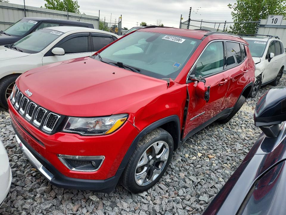 JEEP COMPASS 2019 with VIN 3C4NJDCB2KT854582 - Photo from auction