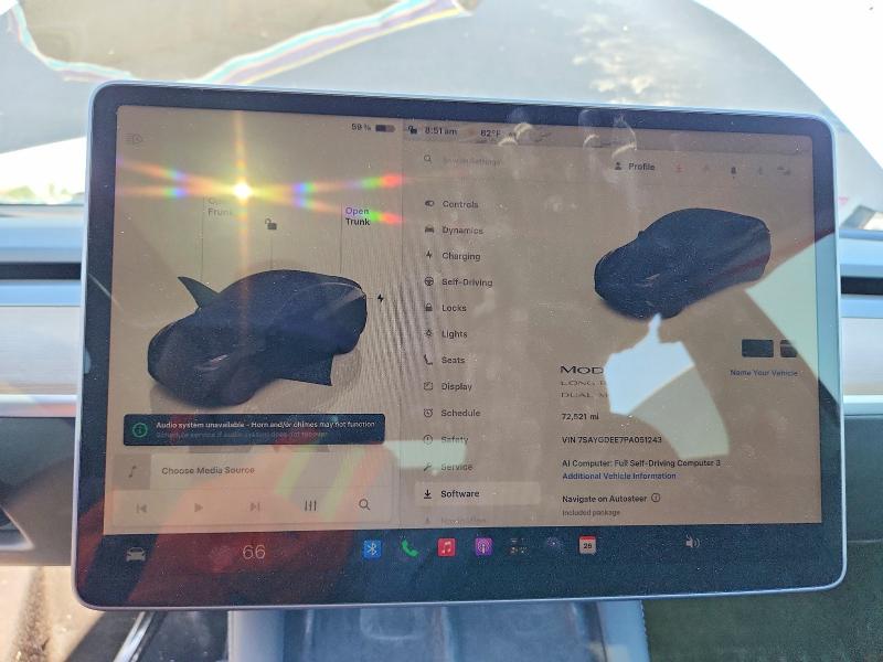 Photo 9 from auction – 2023 TESLA MODEL Y with VIN 7SAYGDEE7PA051243