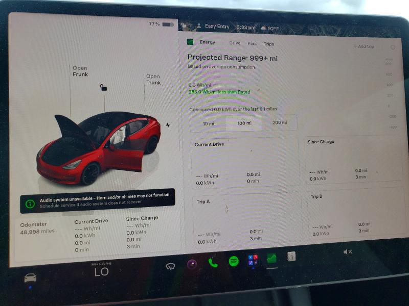 Photo 9 from auction – 2023 TESLA MODEL 3 with VIN 5YJ3E1EC4PF408441