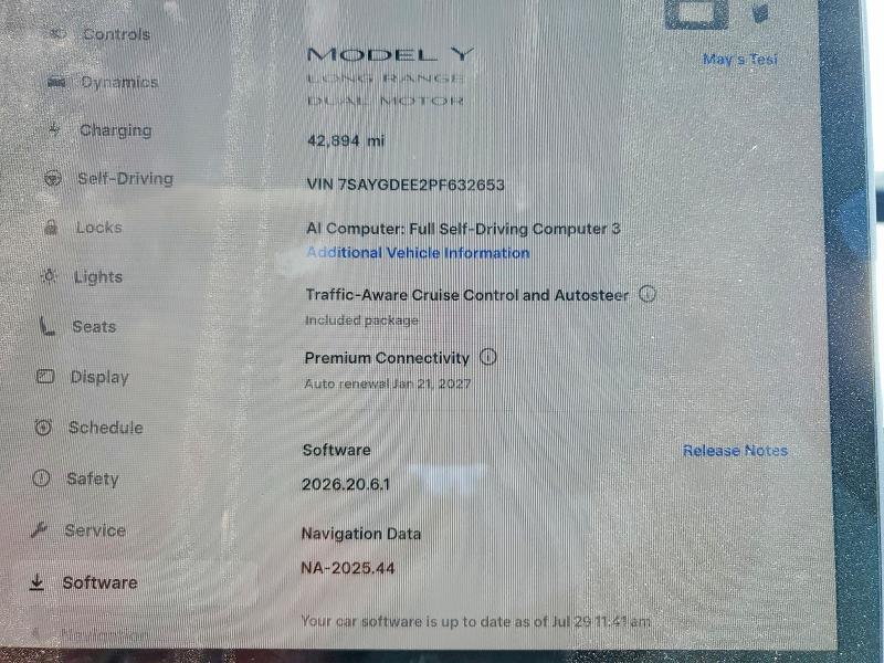 Photo 9 from auction – 2023 TESLA MODEL Y with VIN 7SAYGDEE2PF632653
