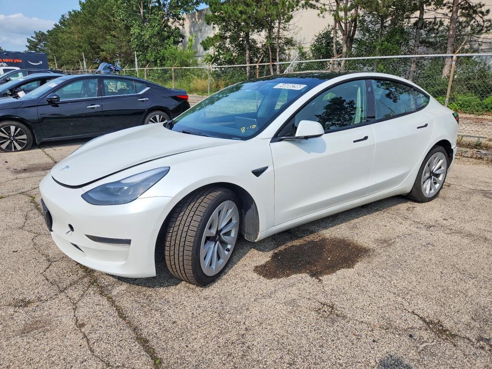 TESLA MODEL 3 2022 with VIN 5YJ3E1EA4NF190531 - Photo from auction