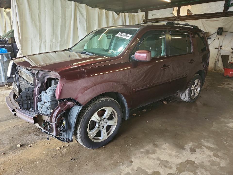 HONDA PILOT 2014 with VIN 5FNYF4H66EB057443 - Photo from auction
