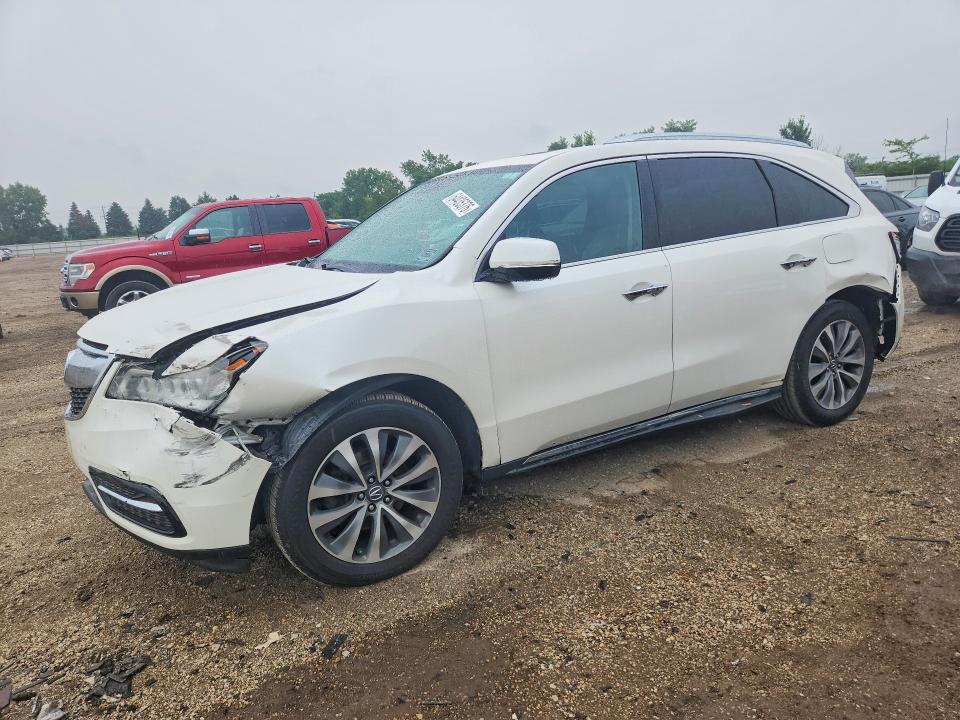 ACURA MDX 2014 with VIN 5FRYD4H41EB027351 - Photo from auction