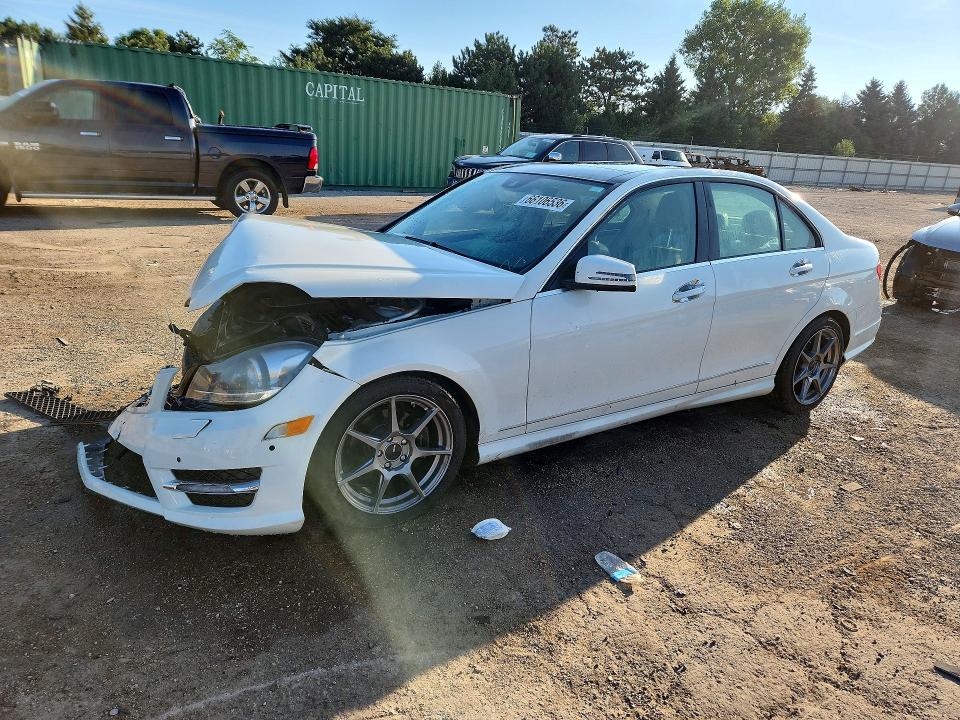 MERCEDES-BENZ C 2012 with VIN WDDGF8BB1CA698875 - Photo from auction
