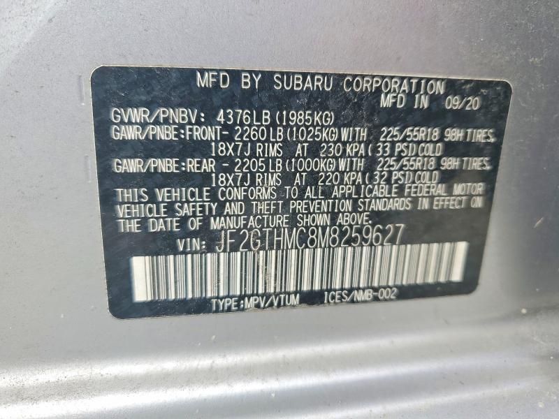 Фото 14 с аукциона – 2021 SUBARU CROSSTREK с VIN JF2GTHMC8M8259627