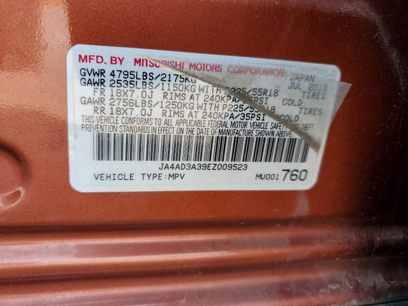Photo 14 from auction – 2014 MITSUBISHI OUTLANDER with VIN JA4AD3A39EZ009523