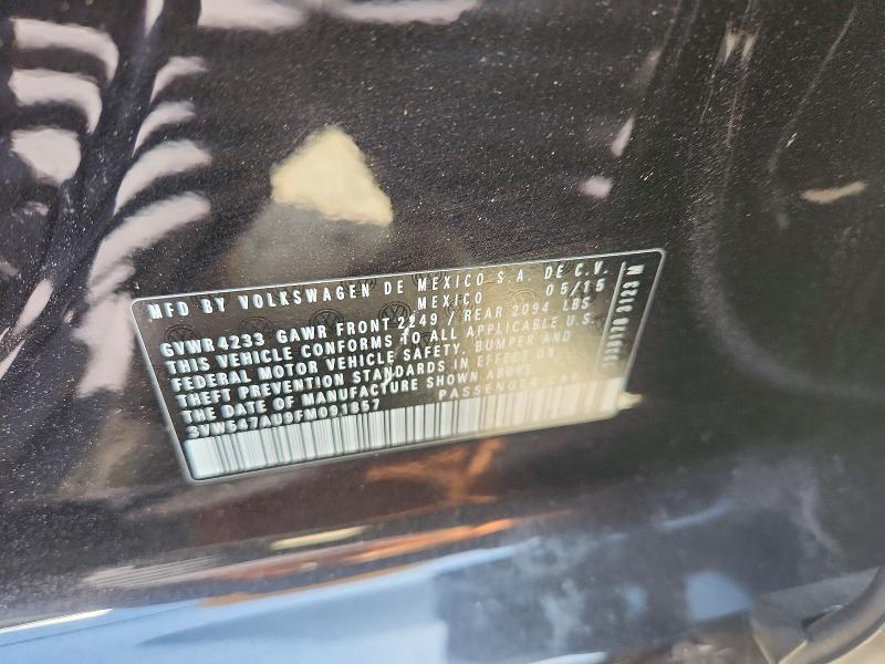 Photo 14 from auction – 2015 VOLKSWAGEN GTI with VIN 3VW547AU9FM091857