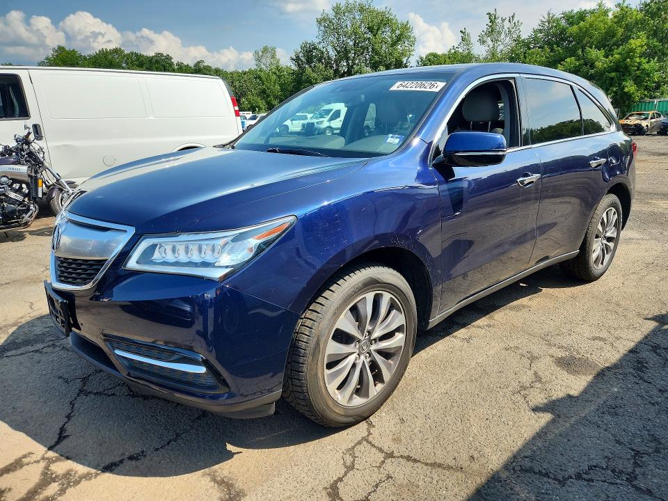ACURA MDX 2014 with VIN 5FRYD4H42EB007657 - Photo from auction