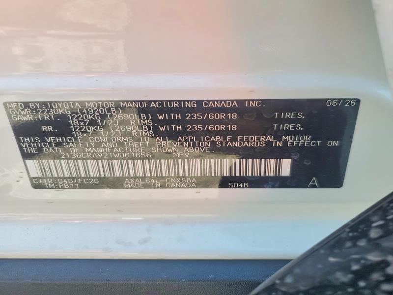 Photo 14 from auction – 2026 TOYOTA RAV4 with VIN 2T36CRAV2TW061656