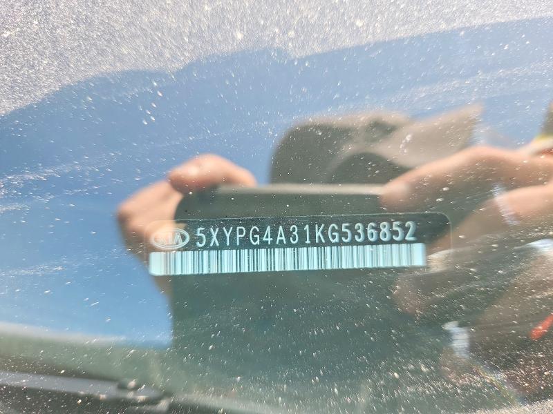 Photo 14 from auction – 2019 KIA SORENTO with VIN 5XYPG4A31KG536852
