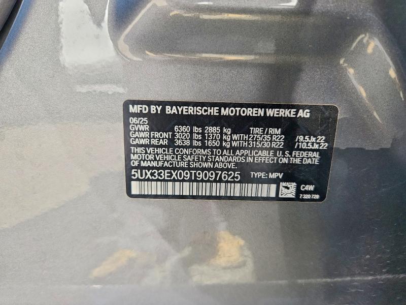 Photo 14 from auction – 2026 BMW X6 with VIN 5UX33EX09T9097625
