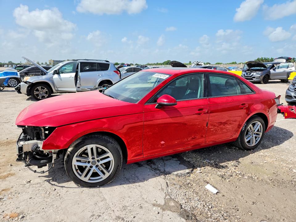 AUDI A4 2017 with VIN WAUGMAF44HN067666 - Photo from auction