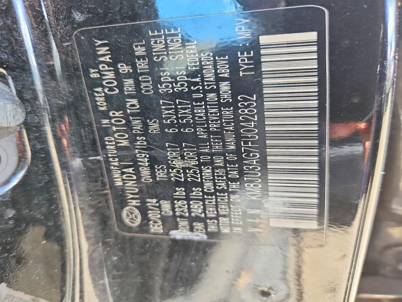 Photo 14 from auction – 2015 HYUNDAI TUCSON with VIN KM8JU3AG7FU042832