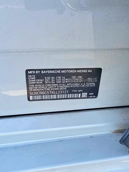 Photo 10 from auction – 2019 BMW X5 with VIN 5UXCR6C57KLL23121