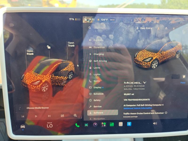 Photo 9 from auction – 2024 TESLA MODEL Y with VIN 7SAYGDEE4RA250673