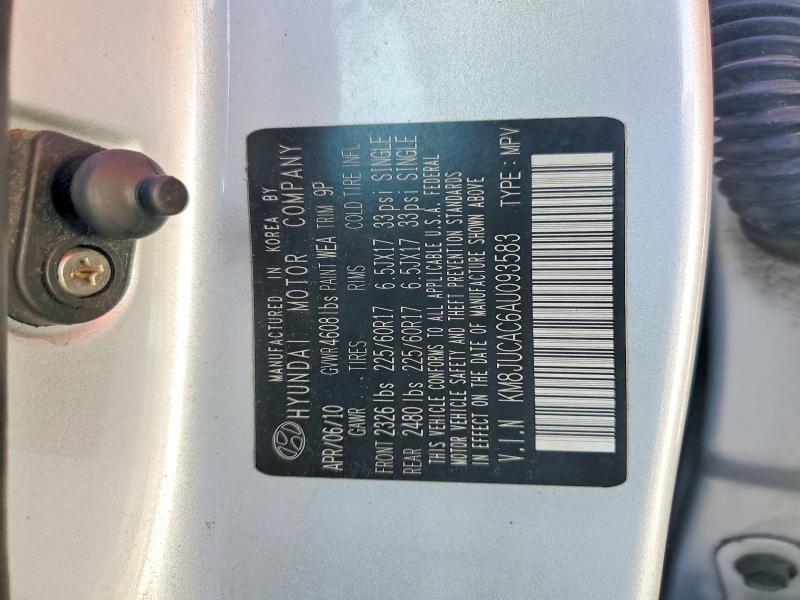Photo 14 from auction – 2010 HYUNDAI TUCSON with VIN KM8JUCAC6AU093583