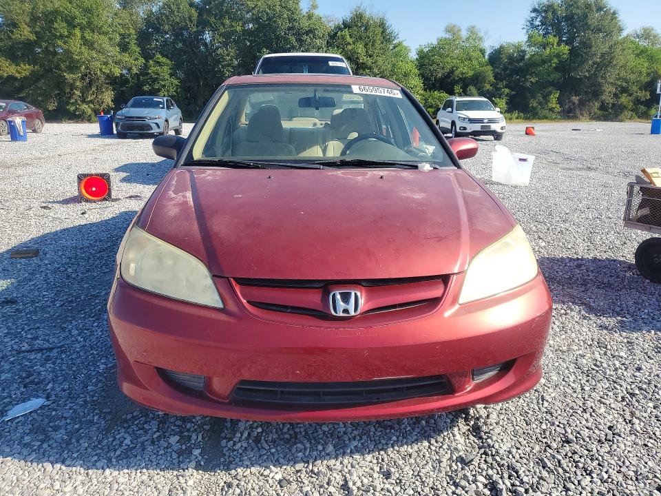 Photo 5 from auction – 2005 HONDA CIVIC with VIN 2HGES267X5H576604