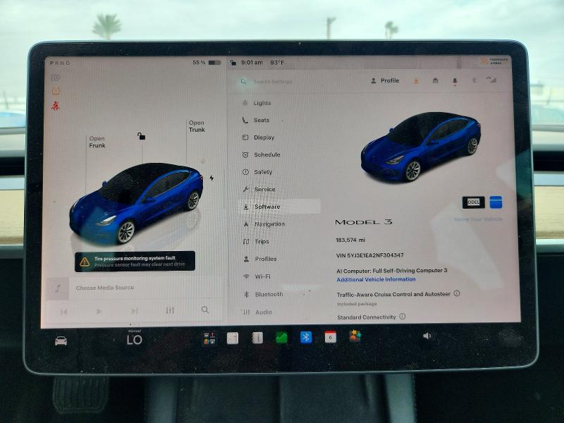 Photo 9 from auction – 2022 TESLA MODEL 3 with VIN 5YJ3E1EA2NF304347