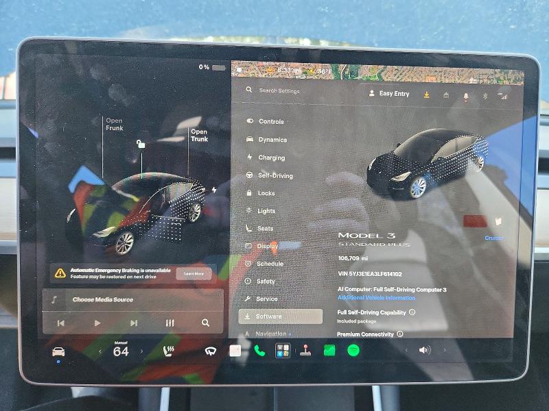 Photo 9 from auction – 2020 TESLA MODEL 3 with VIN 5YJ3E1EA3LF614102