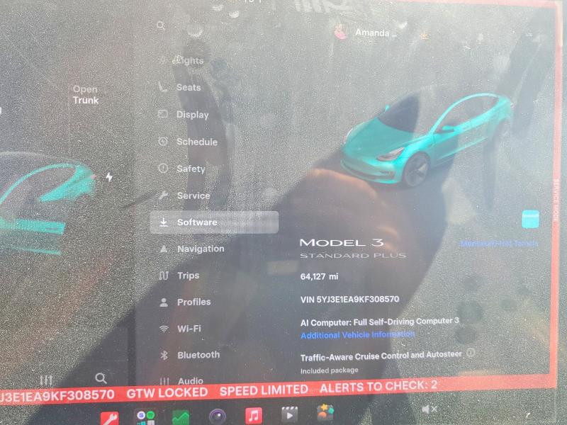 Photo 9 from auction – 2019 TESLA MODEL 3 with VIN 5YJ3E1EA9KF308570