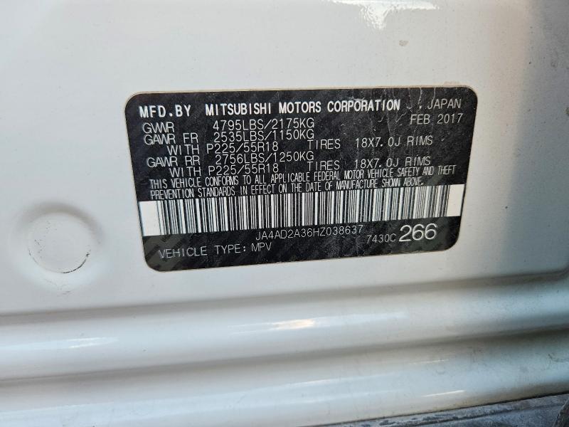 Photo 14 from auction – 2017 MITSUBISHI OUTLANDER with VIN JA4AD2A36HZ038637