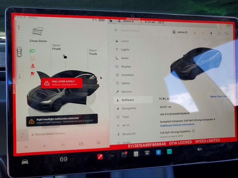 Photo 9 from auction – 2024 TESLA MODEL 3 with VIN 5YJ3E1EA8RF868848