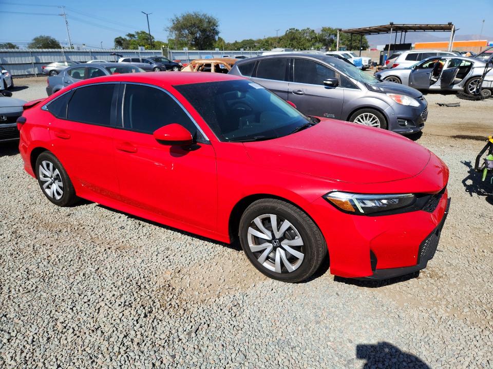 Photo 4 from auction – 2025 HONDA CIVIC with VIN 2HGFE2F25SH561407